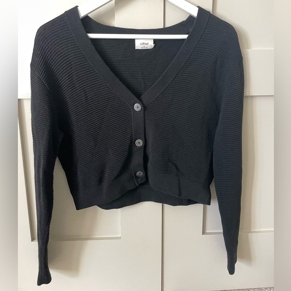 Black button up cardigan
